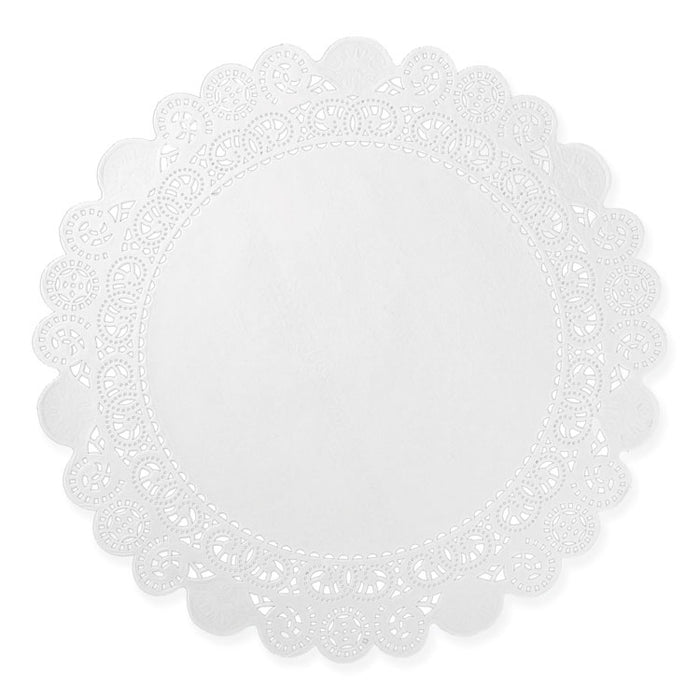 Lace Doilies, Round, 12", White, 5,000/Carton