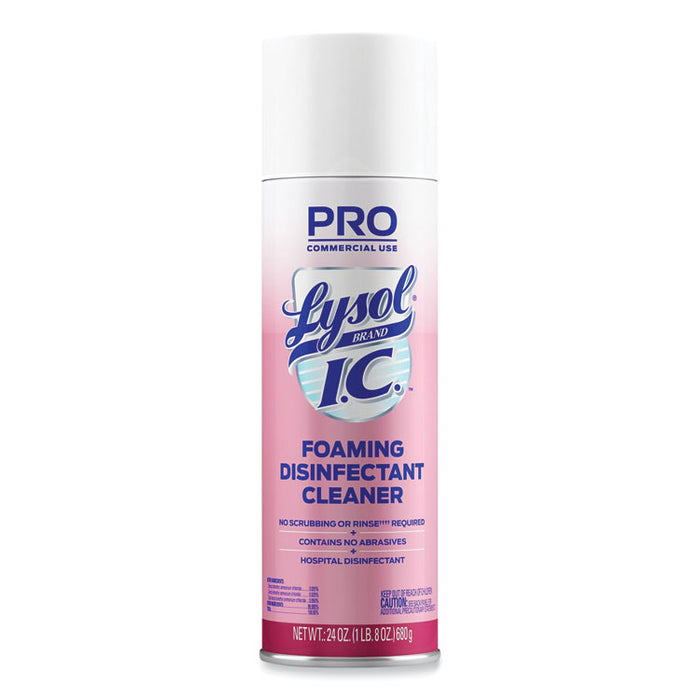 Foaming Disinfectant Cleaner, Fresh Scent, 24 oz Aerosol Spray, 12/Carton