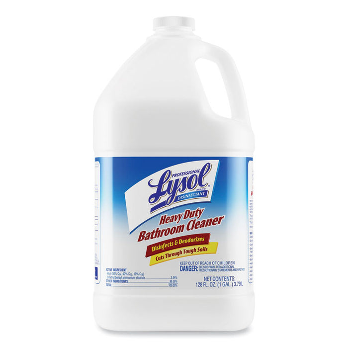 Disinfectant Heavy-Duty Bathroom Cleaner Concentrate, Fresh Lime Scent, 1 gal Bottle