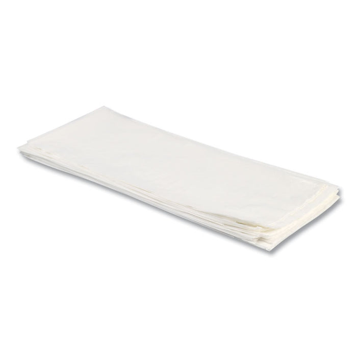 Linear Low-Density Can Liners, 33 gal, 1 mil, 33" x 45", Clear, Flat Pack, 200/Carton