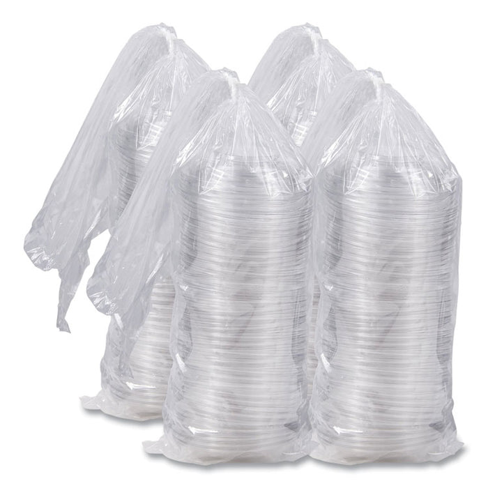 PresentaBowls Lids, Clear, Fits 24 oz to 64 oz Bowls, 7.3" Diameter x 1.1" h, Plastic, 252/Carton