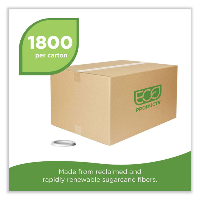 Sugarcane Portion Cup Lids, Fits 2 oz Portion Cups, White, 2,500/Carton