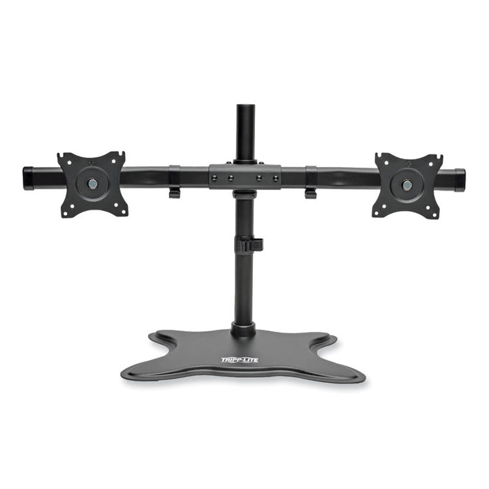 Dual Desktop Monitor Stand, For 13" to 27" Monitors, 31.69" x 10" x 18.11", Black, Supports 26 lb