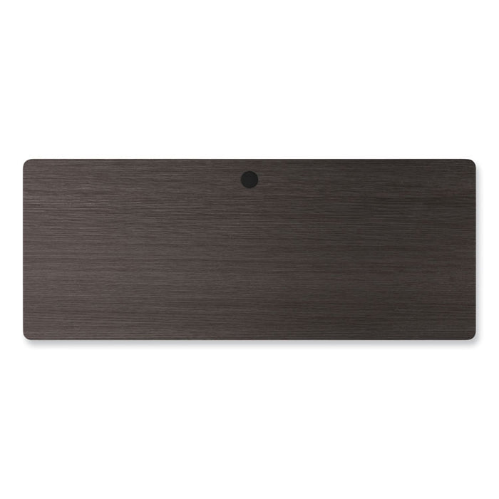 Alera Modern Teacher Series Pedestal Desk, Left-Side Pedestal: Box/Box/File, 60" x 24" x 28.75", Charcoal Woodgrain/Gray