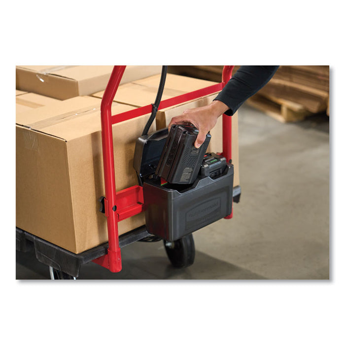 Motorized Kit for 30" x 60" Platform Trucks, Large, DC Motor, 60 V Lithium-Ion Battery, 0.5 mph to 3 mph, Black/Red