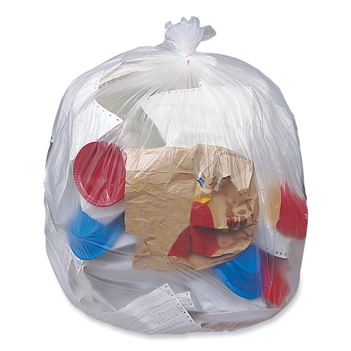 Eco Strong Plus Can Liners, 60 gal, 16 mic, 38" x 58", Natural, Perforated Roll, 200/Carton