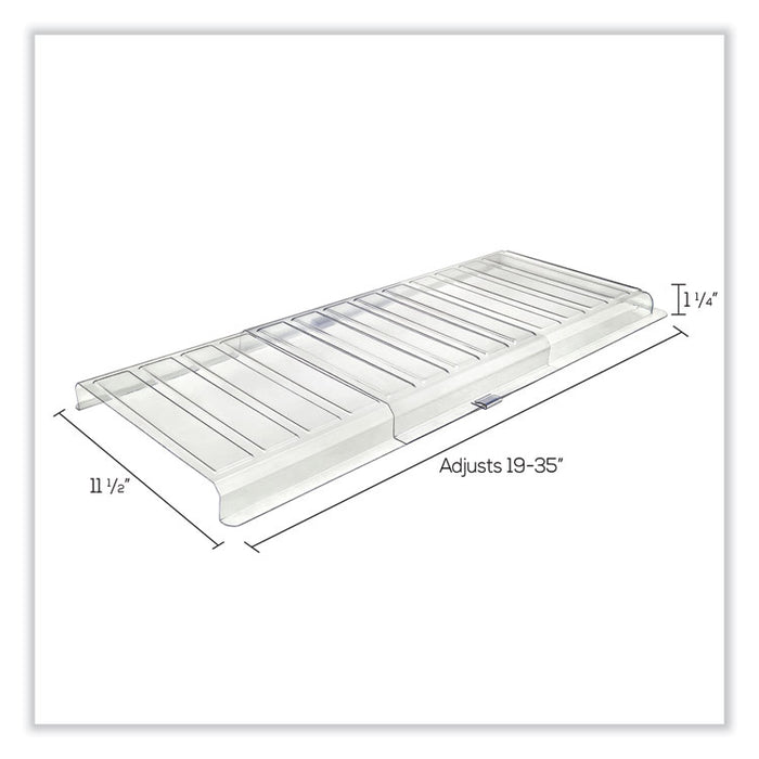 Under Furniture Air Deflector, 11 x 20 x 1.25, Clear