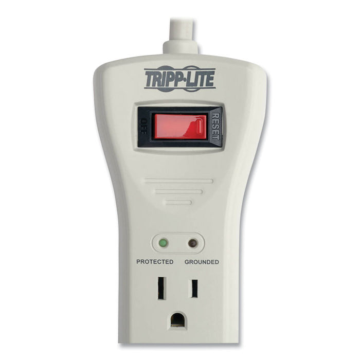 Protect It! Surge Suppressor, 7 AC Outlets, 7 ft Cord, 2,160 J, Light Gray