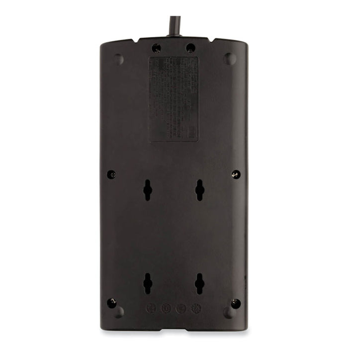 Protect It! Surge Suppressor, 8 AC Outlets, 10 ft Cord, 3,240 J, Black