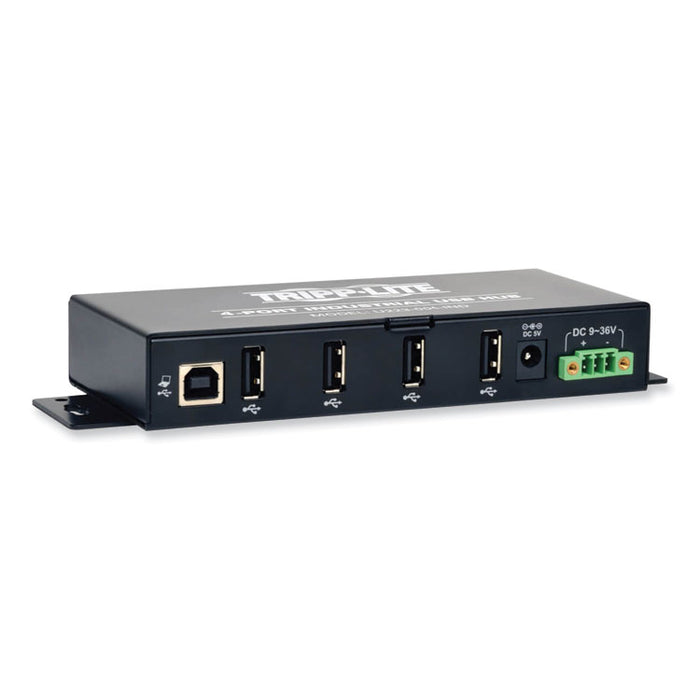 USB 2.0 Mini Hub, 4 Ports, Black