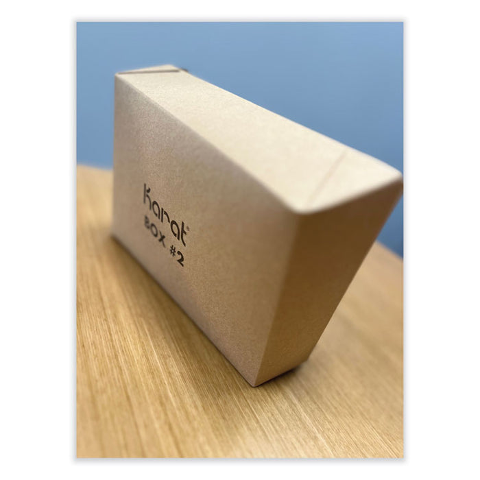 Reclosable Kraft Take-Out Box, 54 oz, 8.51 x 6.3 x 1.8, Brown, Paper, 200/Carton