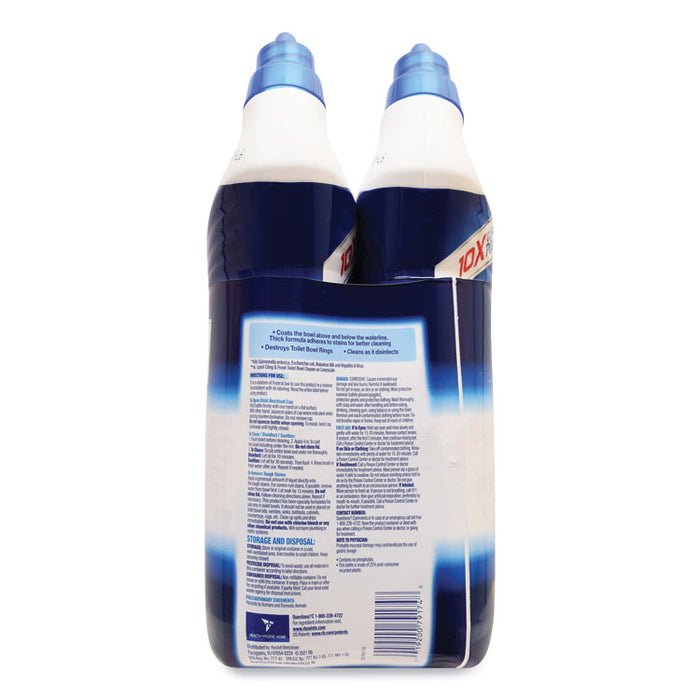 Disinfectant Toilet Bowl Cleaner, Atlantic Fresh Scent, 24 oz Angle-Neck Bottle, 2/Pack