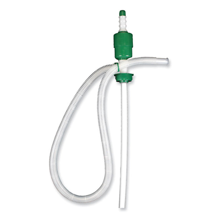 Drum Pump, 5 gpm, Plastic, 46" Tall, Clear