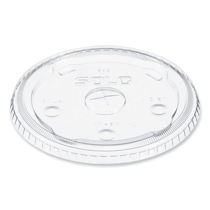 Plastic Cold Cup Lids, Fits 32 oz to 44 oz Cold Cups, Clear, 600/Carton
