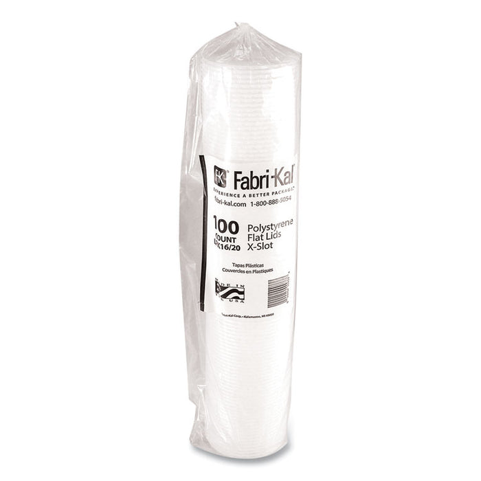 RK Cup Lids, Fits 16 oz to 20 oz Cold Cups, Plastic, Translucent, 1,000/Carton