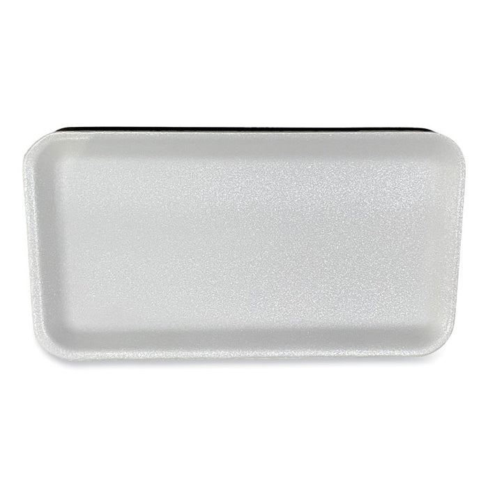 Meat Trays, #10S, 10.93 x 5.75 x 0.63, White, Foam, 500/Carton