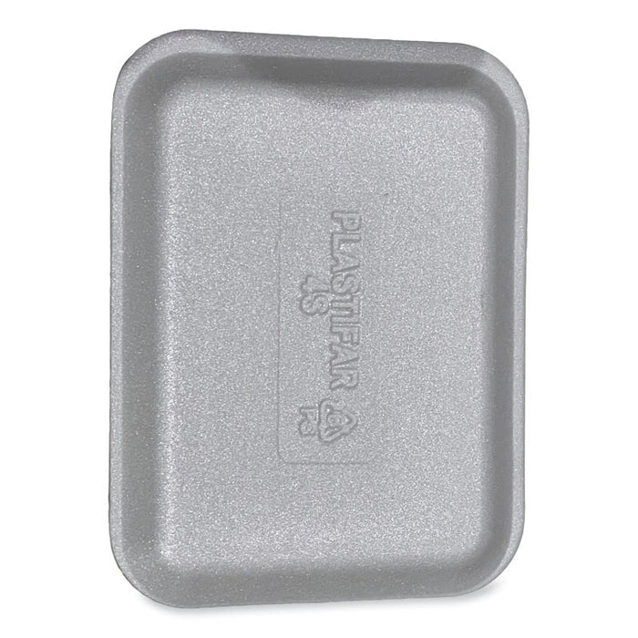 Meat Trays, #4S, 9.5 x 7.25 x 0.5, White, Foam, 500/Carton