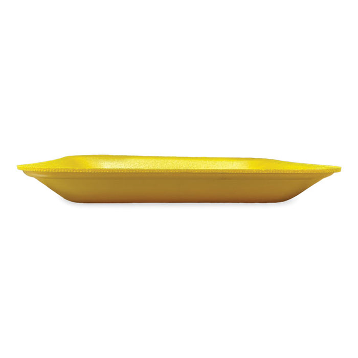 Meat Trays, #8P, 10.8 x 8.82 x 1.5, Yellow, Foam, 200/Carton
