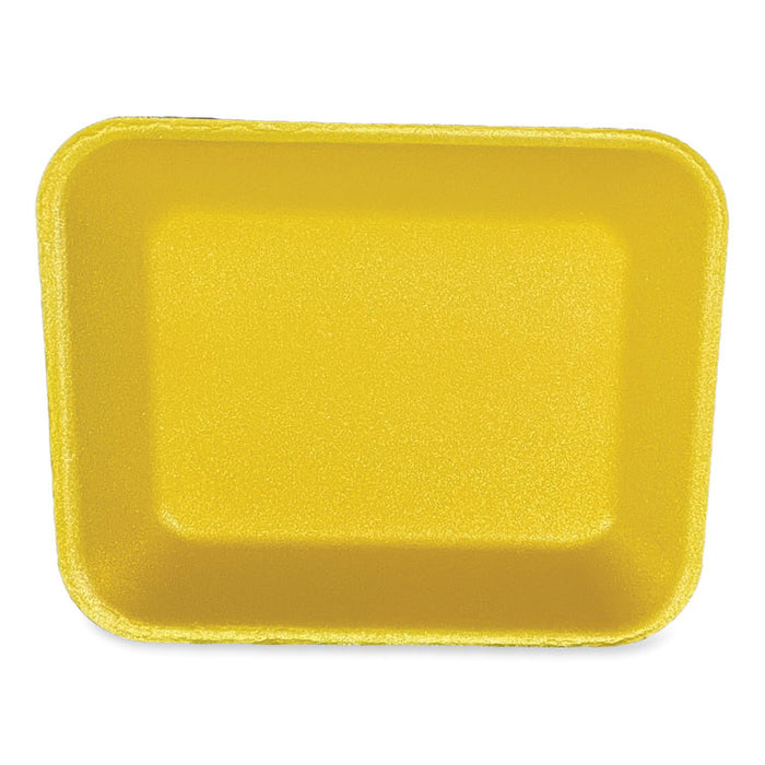 Meat Trays, #8P, 10.8 x 8.82 x 1.5, Yellow, Foam, 200/Carton