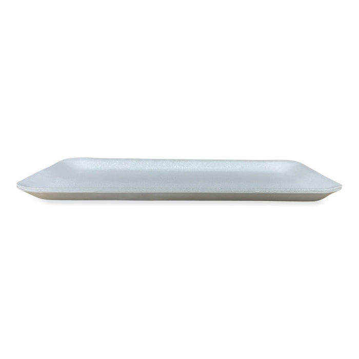 Meat Trays, #10S, 10.93 x 5.75 x 0.63, White, Foam, 500/Carton