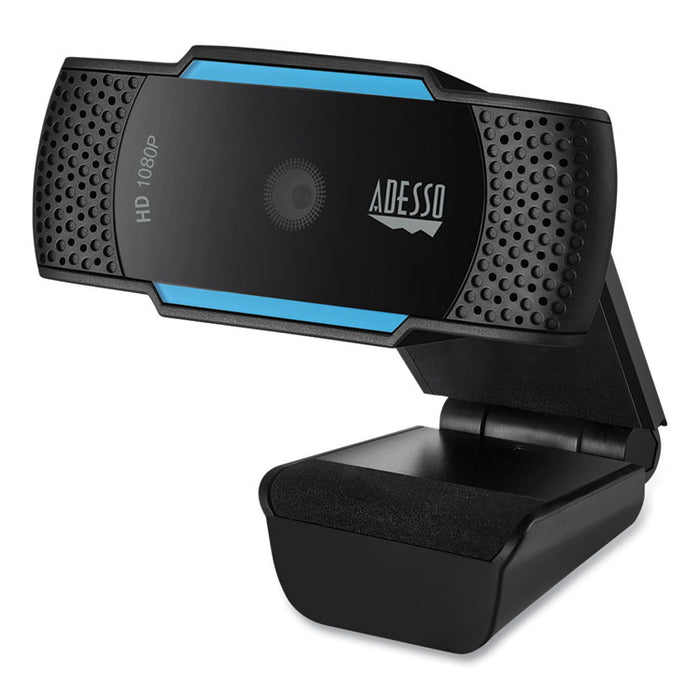 CyberTrack H5 1080P HD USB AutoFocus Webcam with Microphone, 1920 pixels x 1080 pixels, 2 Mpixels, Black