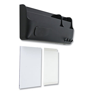 Magnetic SmartBox Organizer, 9" x 4" x 4", Black