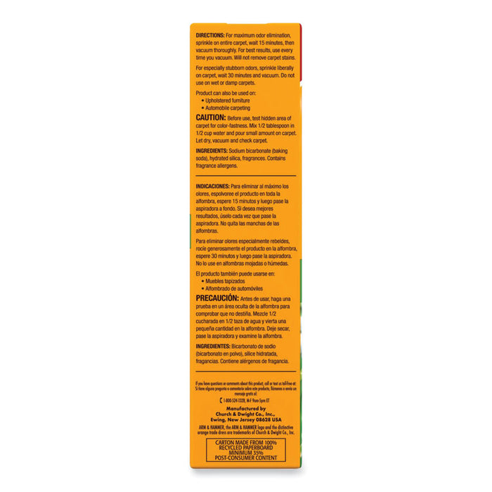 Deodorizing Carpet Cleaning Powder, Fresh Scent, 30 oz Box, 6/Carton
