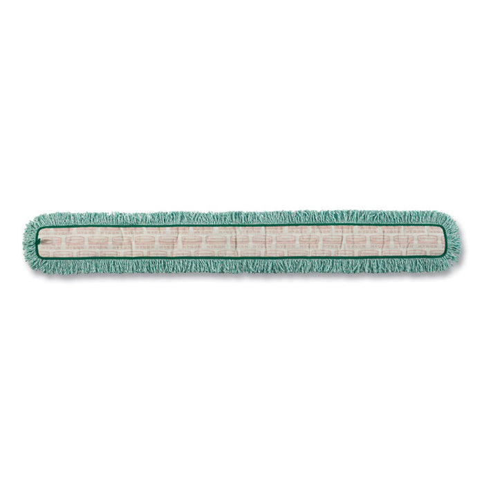 HYGEN Dust Mop Heads With Fringe, Green, 60", Microfiber, Cut-End