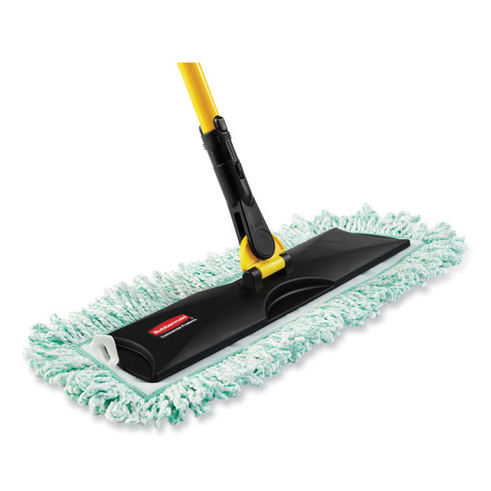 HYGEN Dust Mop Heads With Fringe, Green, 60", Microfiber, Cut-End