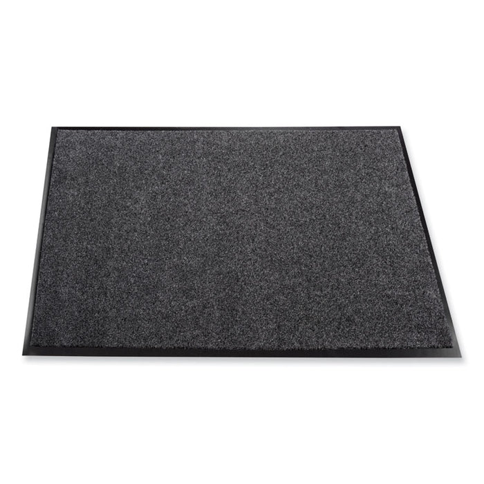 EcoStep Wiper Mat, Rectangular, Charcoal Gray Cut Pile Surface, 24" x 36"
