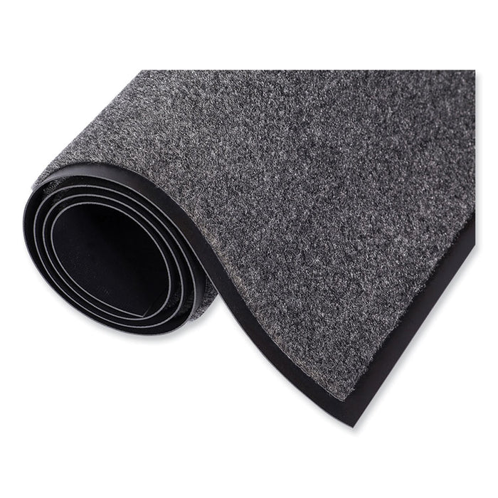 EcoStep Wiper Mat, Rectangular, Charcoal Gray Cut Pile Surface, 24" x 36"