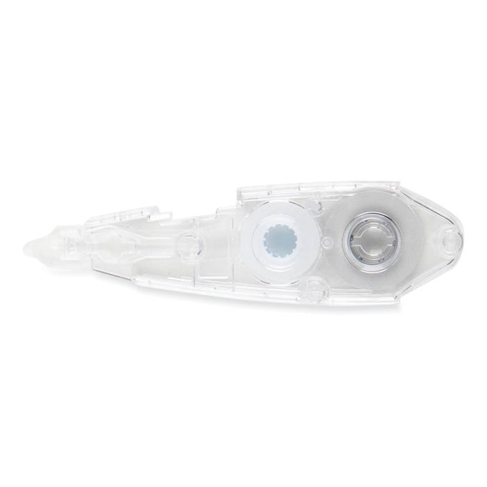 MONO Air Pen-Style Correction Tape, Refillable, 0.19" x 19.67 ft, White Tape, Clear Dispenser