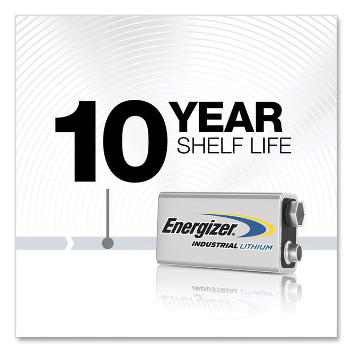 Industrial Lithium 9V Battery, 9 V, 12/Box