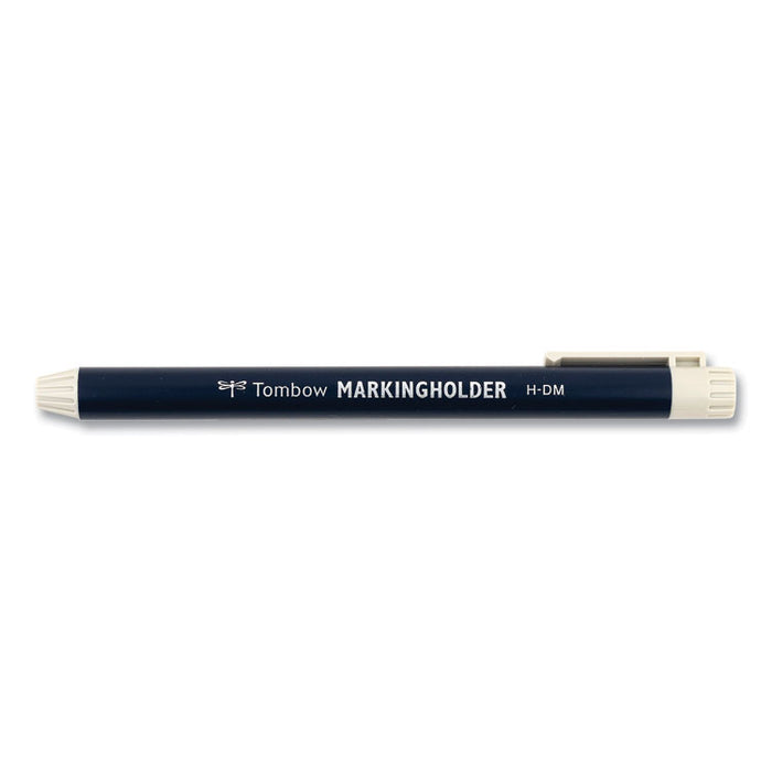 Wax-Based Marking Pencil, Twist-Advance, 4.4 mm, White Marks, Navy Blue Barrel, 10/Box