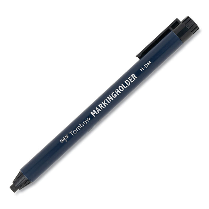 Wax-Based Marking Pencil, Twist-Advance, 4.4 mm, Black Marks, Navy Blue Barrel, 10/Box