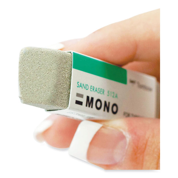 Sand Eraser, For Pencil/Ink Marks, Rectangular Block, Small, White