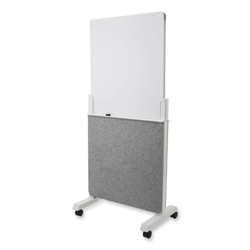 Agile Glass Dry-Erase Easel, 25.5" x 60.5", White Surface