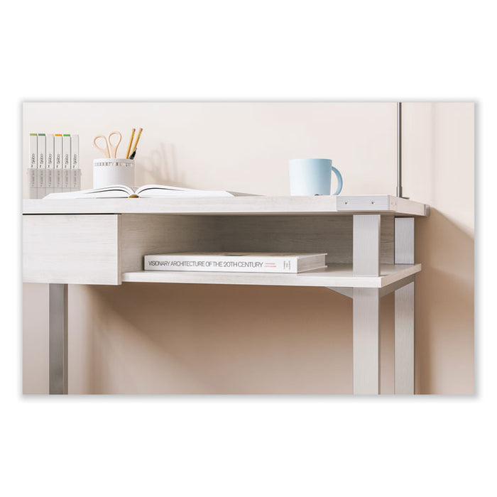 Mirella SOHO Desk with Drawer, 36.25" x 22.25" x 30", Gray