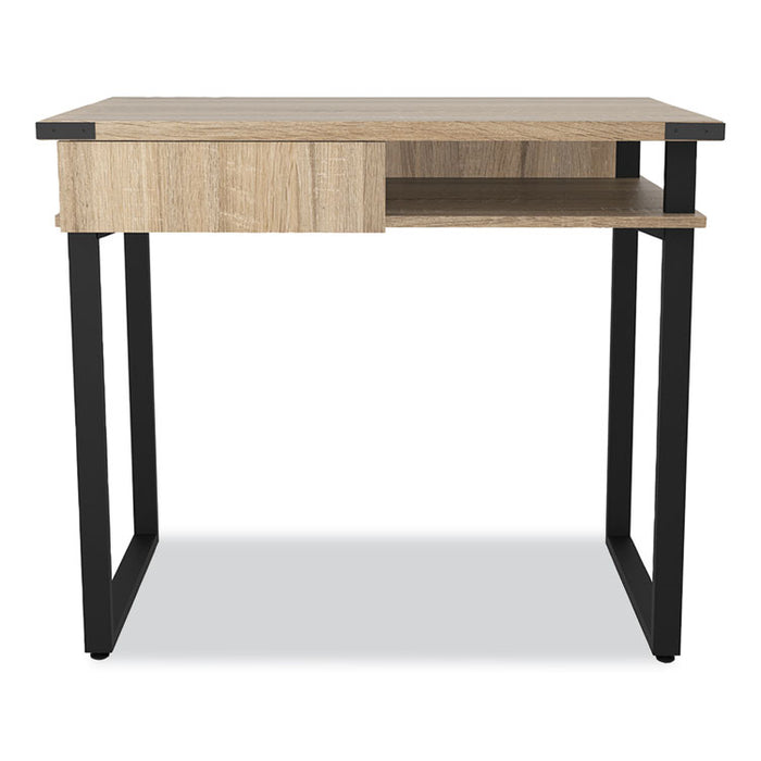 Mirella SOHO Desk with Drawer, 36.25" x 22.25" x 30", Black