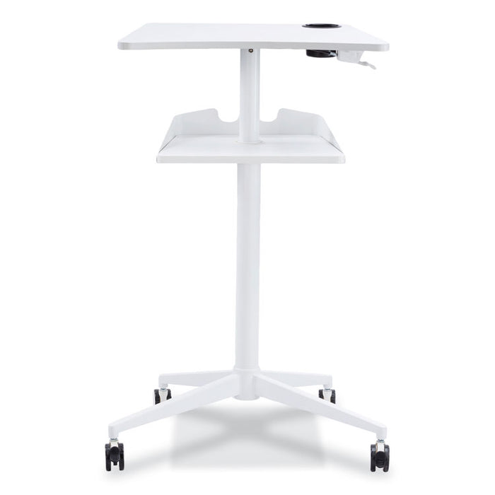 VUM Mobile Workstation, 30.75" x 22.28" x 36.12" to 48.25", White