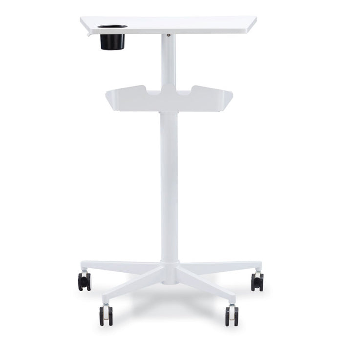 VUM Mobile Workstation, 30.75" x 22.28" x 36.12" to 48.25", White