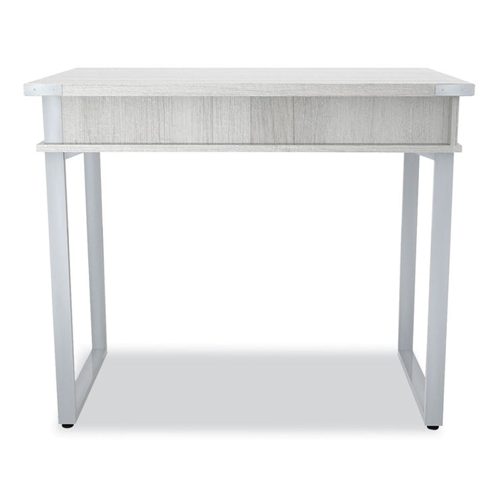 Mirella SOHO Desk with Drawer, 36.25" x 22.25" x 30", Gray