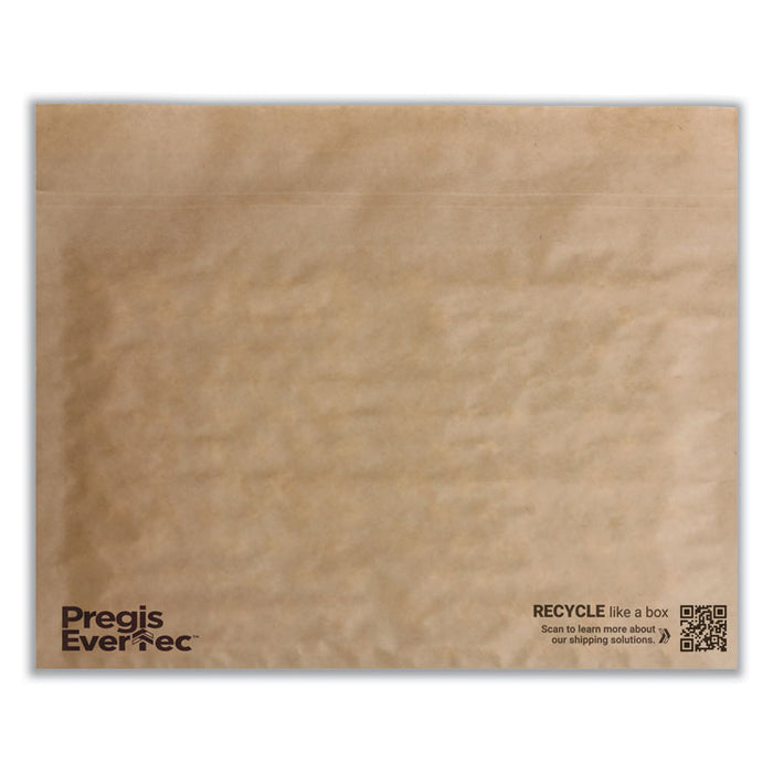 EverTec Curbside Recyclable Padded Mailer, #4, Kraft Paper, Self-Adhesive Closure, 14 x 9, Brown, 150/Carton