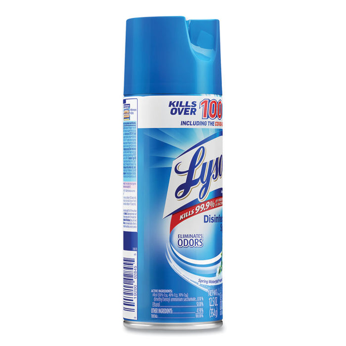 Disinfectant Spray, Spring Waterfall Scent, 12.5 oz Aerosol Spray