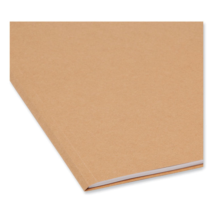 Guide Height Reinforced Heavyweight Kraft File Folder, 2/5-Cut Tabs: Right of Center, Letter, 0.75" Expansion, Brown, 100/BX