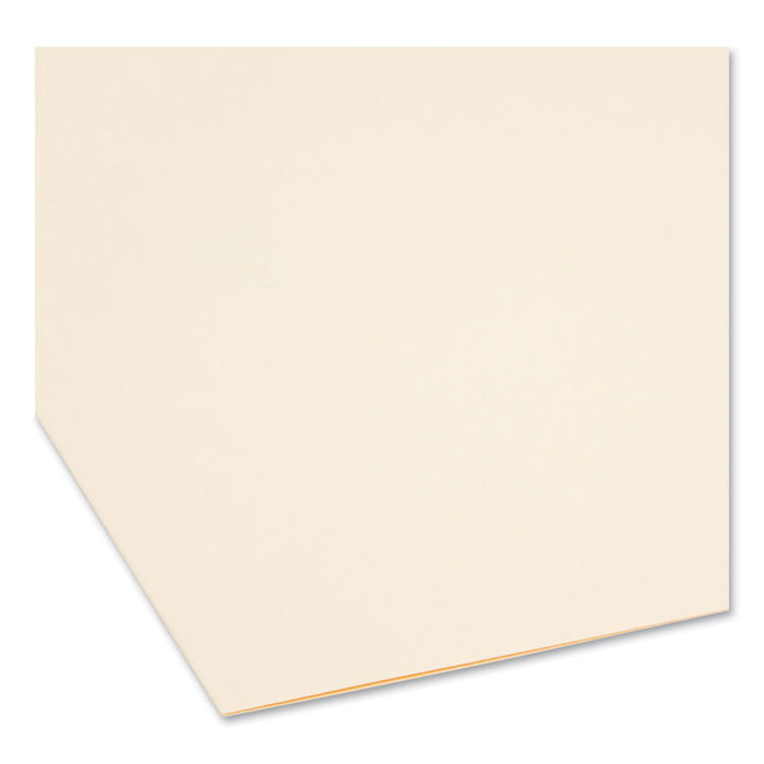 Top Tab Fastener Folders, Straight Tab, Expands 0.75", 2 Fasteners, Letter Size, Manila, 50/Box