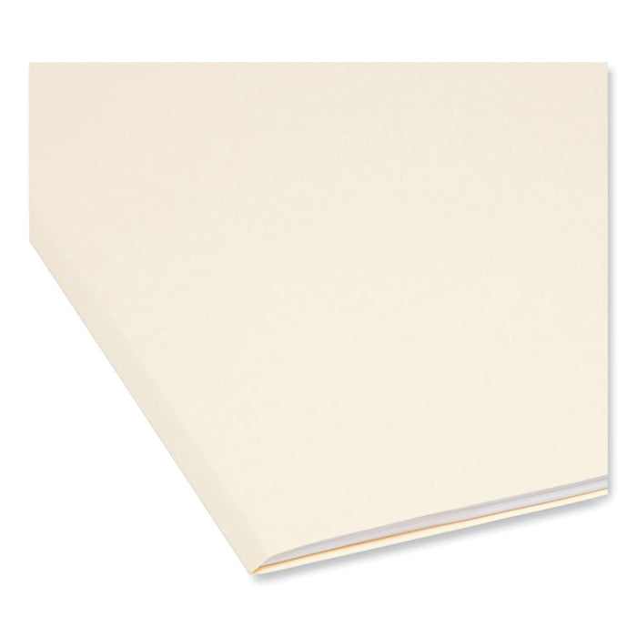 SuperTab Top Tab File Folders, 1/3-Cut Tabs: Assorted, Legal Size, 0.75" Expansion, 11-pt Manila, 100/Box