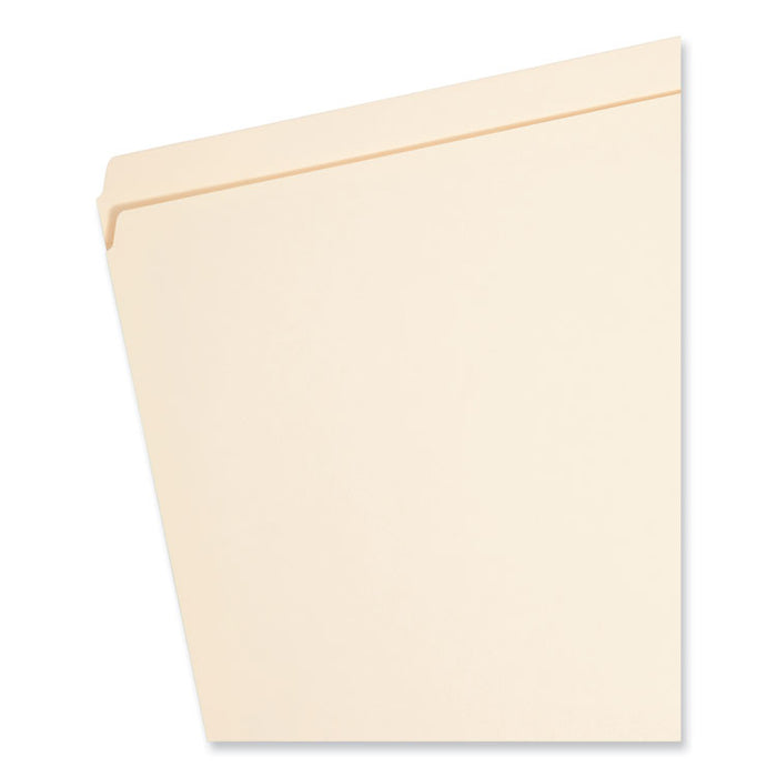 Top Tab Fastener Folders, Straight Tab, Expands 0.75", 1 Fastener, Legal Size, Manila, 50/Box