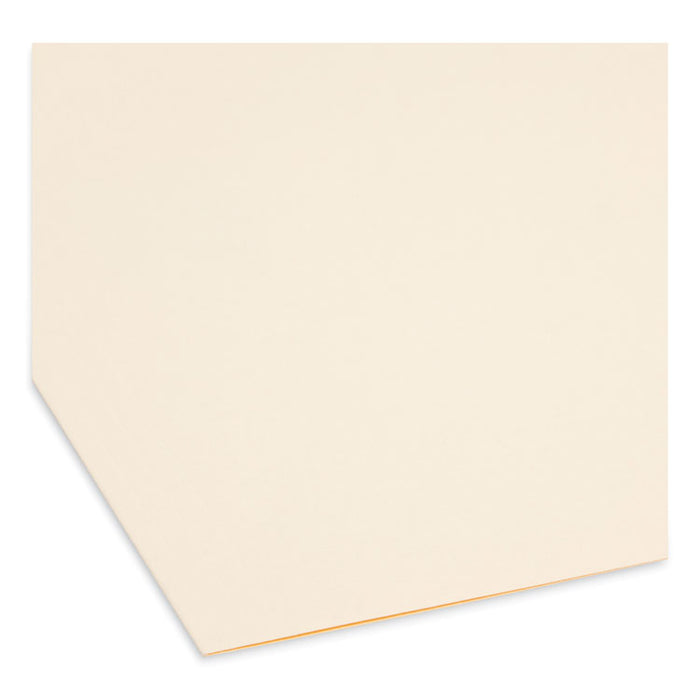 SuperTab Reinforced Guide Height Fastener Folders, 1/3-Cut Tab, Expands 0.75", 2 Fasteners, Legal Size, 11-pt Manila, 50/Box
