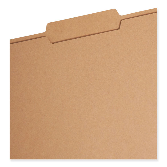 Top Tab Fastener Folders, 2/5-Cut Tab: Right of Center, Expands 0.75", 2 Fasteners, Legal Size, Kraft, 50/Box